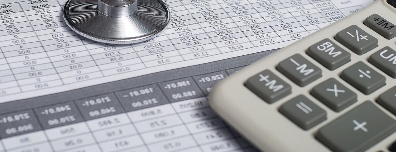 medical bill and calculator